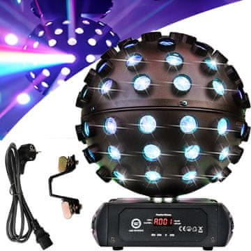 4M LED SPHERE 5x18W RGBWA-UV LED svetlobni učinek dinamična osvetlitev za zabave