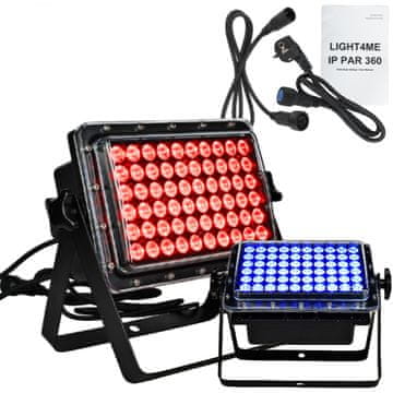 4M IP PAR 360 odrski reflektor svetlobni učinek zunanja razsvetljava IP68 60x1,5W LED RGB