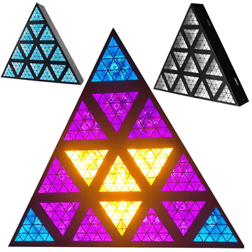 4M TRIANGIS LED svetlobni učinek 64x2W RGBA klubska diskoteka DJ zabava razsvetljava