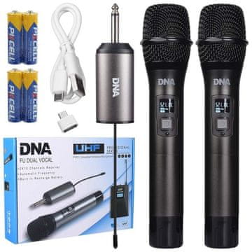 DNA Brezžični vokalni mikrofoni FU DUAL VOCAL