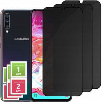 3x kaljeno steklo proti vohunjenju za Samsung Galaxy A7 zaščitno proti vohunjenju