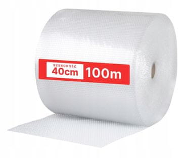 Mehurčasta folija 40 cm, zaščitna folija za mehurčke, močna kakovost, 100 m