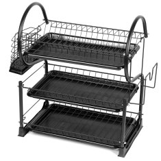 BRUNBESTE 3-nivojski odcejalnik za posodo 53x25x49cm BB-3411