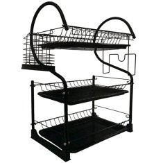 BRUNBESTE 3-nivojski odcejalnik za posodo 53x25x49cm BB-3411