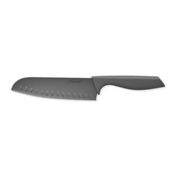 MAESTRO Jeklen nož Santoku 17,5 cm z nelepljivo keramično prevleko, enojni MR-1432