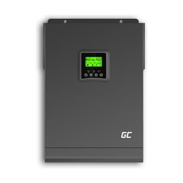 Green Cell INVSOL04 hibridni sončni inverter z MPPT polnilnikom 48 V DC 230 V AC 3000 W čisti sinus