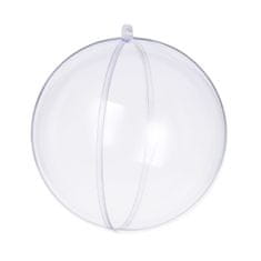 33 Akrilna kroglica, cela krogla, zložljiva, plastična, prozorna, 35232-BN, 10 cm