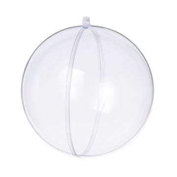 33 Akrilna kroglica, cela krogla, zložljiva, plastična, prozorna, 35232-BN, 10 cm