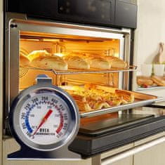 33 Termometer za pečico in dimnik, INOX jeklo, DO10