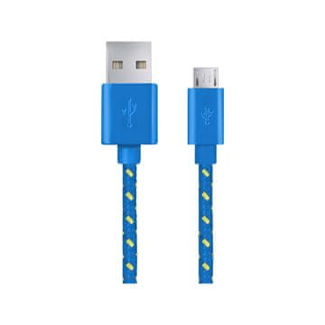 33 Pleteni kabel Micro USB 2.0 AB M/M EB175BY moder, 1 m