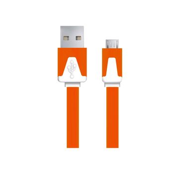 33 Ploščati kabel Micro USB 2.0 AB M/M Esperanza EB183O oranžen 1,0 m