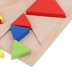 33 Leseni bloki figure trikotniki sestavljanka ulomki TG50025