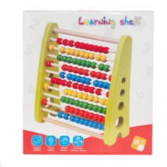 33 Leseni abakus za otroke TG50058 barvit 100 perlic