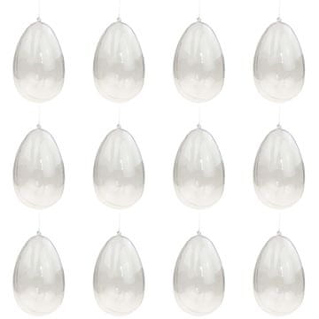 33 Zložljiva viseča jajca iz akrilne plastike TG60439-1 13 cm 12 kosov