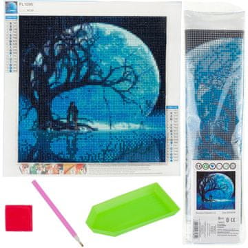 33 Diamantna vezenina 3D diamantna slika Luna TG64203-16