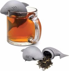 33 Infuzer za čaj in zelišča iz morskega psa, silikonsko cedilo, TG66026