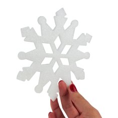 33 Bleščeča snežinka, okras za okno, božično drevo, božični okrasek TG59844, 6 kosov