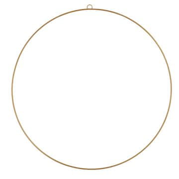 33 Okrasni kovinski okrogli obroč, zlata osnova za okraske, 30 cm TG57548