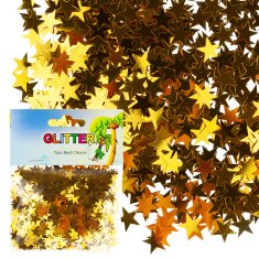 33 Bleščeče zlate zvezdice za scrapbooking, okrasitev voščilnic in daril 35 g