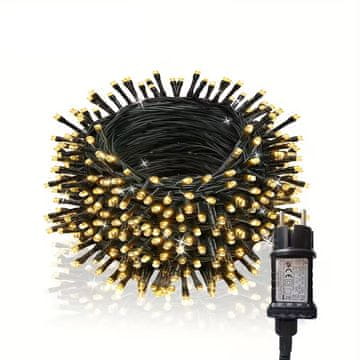 33 LED lučke za božično drevo 300L toplo bela + hladno utripanje za notranjo uporabo za zunanjo uporabo za božično dekoracijo 3+15 m