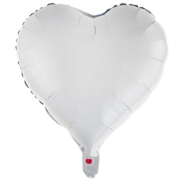 33 Folija balon v obliki srca TG66235-1 Bel helijev Valentinov zaroka poroka