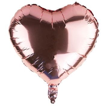 33 Folija balon v roza barvi s helijevim polnilom v obliki srca TG66235-3