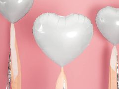 33 Folija balon v obliki srca TG66235-1 Bel helijev Valentinov zaroka poroka