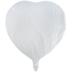 33 Folija balon v obliki srca TG66235-1 Bel helijev Valentinov zaroka poroka