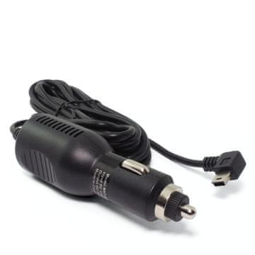 Zmogljiv avtomobilski polnilnik za GPS navigacijske kamere 5V 3A 3m mini USB kabel