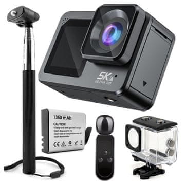 5K UHD 60FPS WiFi USB-C športna kamera daljinski upravljalnik mikrofon EIS stabilizacijska palica