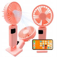 Jiangxi Yifenguyan Mini ročni namizni ventilator, tih, zložljiv, zmogljiv, 3000 mAh, USB-C