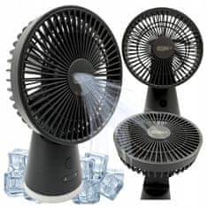 Jiangxi Yifenguyan Namizni ventilator, stoječi pisarniški ventilator s svetilko, zmogljiv USB-C 3600 mAh