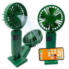 Jiangxi Yifenguyan Mini ročni namizni ventilator, tih, zložljiv, zmogljiv, 3000 mAh, USB-C