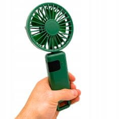 Jiangxi Yifenguyan Mini ročni namizni ventilator, tih, zložljiv, zmogljiv, 3000 mAh, USB-C