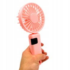 Jiangxi Yifenguyan Mini ročni namizni ventilator, tih, zložljiv, zmogljiv, 3000 mAh, USB-C
