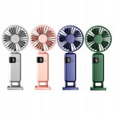 Jiangxi Yifenguyan Mini ročni namizni ventilator, tih, zložljiv, zmogljiv, 3000 mAh, USB-C
