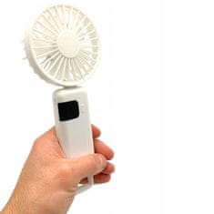 Jiangxi Yifenguyan Mini ročni namizni ventilator, tih, zložljiv, zmogljiv, 3000 mAh, USB-C