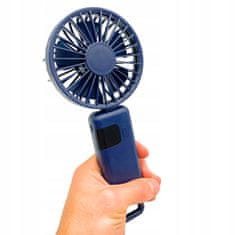 Jiangxi Yifenguyan Mini ročni namizni ventilator, tih, zložljiv, zmogljiv, 3000 mAh, USB-C