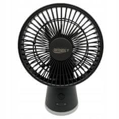 Jiangxi Yifenguyan Namizni ventilator, stoječi pisarniški ventilator s svetilko, zmogljiv USB-C 3600 mAh