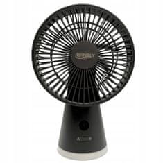 Jiangxi Yifenguyan Namizni ventilator, stoječi pisarniški ventilator s svetilko, zmogljiv USB-C 3600 mAh