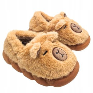 Zimski copati Capybara Otroški topli mehki copati Capybara, velikost 34-35