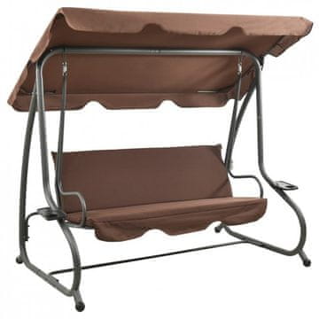 Vrtna gugalnica REINFORCED RELAX COMFORT RJAVA