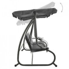 Vrtna gugalnica REINFORCED RELAX COMFORT, siva