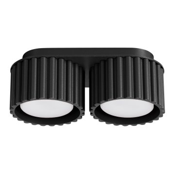 Sollux STROPNA SVETILKA AURA 2 GX53 ČRNA ALU SL.1788
