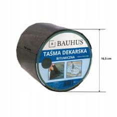 Bauhus Bitumenski strešni trak, vodoodporni tesnilni grafitni, 15 cm/10 m