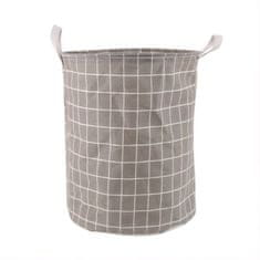 LIVEFY košara za igrače / perilo Cub 35 x 43,5 cm, siva