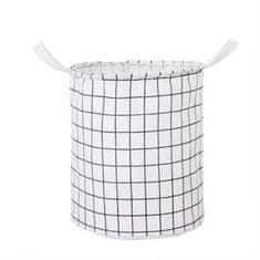 LIVEFY košara za igrače / perilo Cub 35 x 43,5 cm, bel