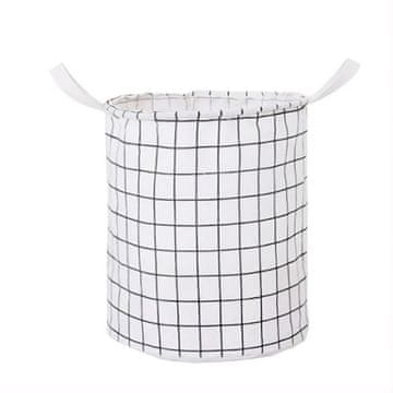 LIVEFY košara za igrače / perilo Cub 35 x 43,5 cm, bel