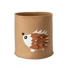 LIVEFY košara za igrače / perilo Hedgehog 35 x 35 cm, rjava