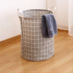 LIVEFY košara za igrače / perilo Cub 35 x 43,5 cm, siva